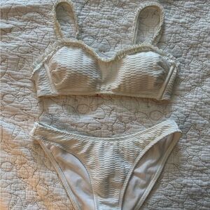 Stoney Clover Lane Cream Textured Bikini Set
